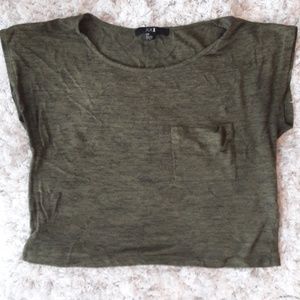 Olive Boxy T-shirt